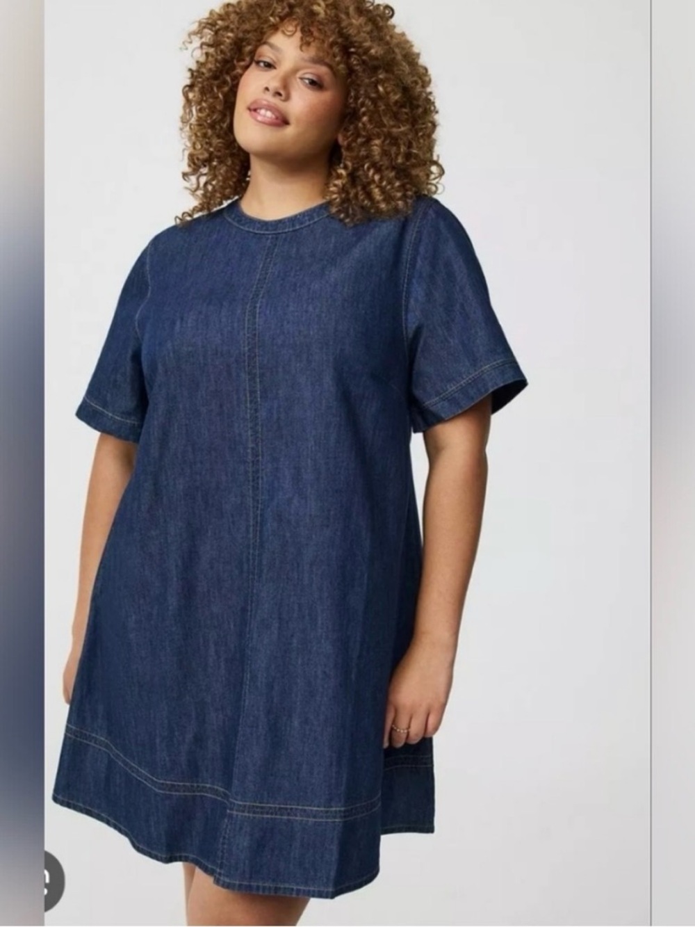 Torrid mini denim dress size 3X
